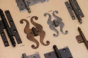 L-R: LB Brass Hinges LH-8006, LH-8005